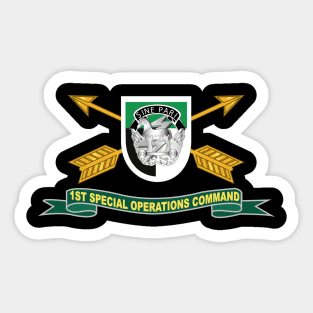 1st Special Operations Command (SOCOM) Flash w Br - Ribbon X 300 Sticker